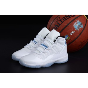 jordan retro 11 blanc légende Bleu