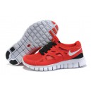 free run 2 homme rouge noir blanc