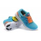 nike free running 2 chlore Bleu orange