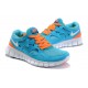 nike free running 2 chlore Bleu orange