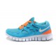 nike free running 2 chlore Bleu orange