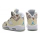 jordan femme 5 imprimé floral beige