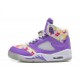 basket air jordan femme 5 violet floral