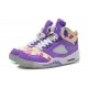 basket air jordan femme 5 violet floral