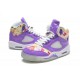 basket air jordan femme 5 violet floral