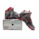 chaussures lebron 11 elite gris rouge noir