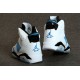 jordan retro 6 Bluemine blanc