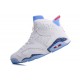 chaussure de basketball femme jordan 6 blanc marine speckled