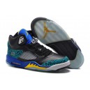 jordan air nike V noir teal Leopard