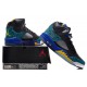 jordan air nike V noir teal Leopard