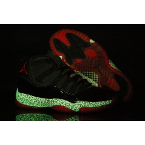 air jordan 11 lumineuse noir rouge éléphant