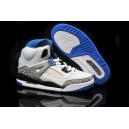 jordan spizike 3.5 femme blanc bleu sport