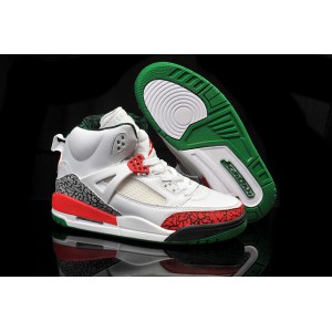 air jordan femme spizike 3.5 retro blanc vert rouge