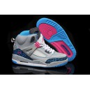 spizike femme cuir gris bleu