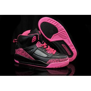 jordan pour fille spizike noir fuchsia cuir