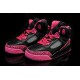 jordan pour fille spizike noir fuchsia cuir