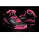 jordan pour fille spizike noir fuchsia cuir