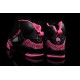 jordan pour fille spizike noir fuchsia cuir