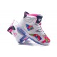 jordan 6 pour femme fleuri rose blanc