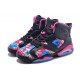 air jordan 6 pour les filles floral noir rose