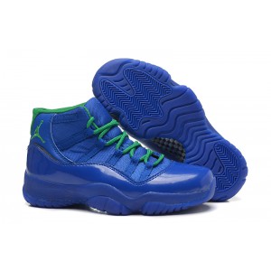 jordan 11 pour fille bleu vert