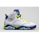 air jordan 6 femme en solde Blanc Royal Fierce vert