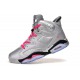 basket de basketball jordan 6 argent rose