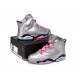 basket de basketball jordan 6 argent rose