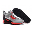 air max 90 sneakerboot gris rouge noir