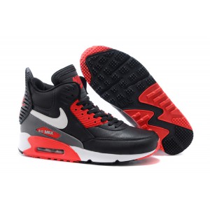 basket air max 90 sneakerboot noir blanc rouge