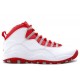 Air Jordan 10 Retro Blanc Varsity Rouge Light Steel Grise