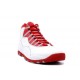 Air Jordan 10 Retro Blanc Varsity Rouge Light Steel Grise