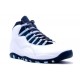 Air Jordan 10 Rétro Blues Ice blanc Obsidian Varsity Rouge