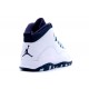 Air Jordan 10 Rétro Blues Ice blanc Obsidian Varsity Rouge