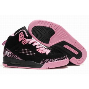 Air Jordan Femme Spizike 3.5 Daim noir rose