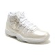 Air Jordan 11 XI Retro Blanc Et Argent Homme