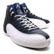 Chaussures Air Jordan 12 obsidian blanc French Bleu