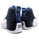 Chaussures Air Jordan 12 obsidian blanc French Bleu