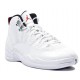 Air Jordan 12 Retro Rising Sun Blanc Noir Varsity Rouge