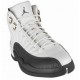 Air Jordan 12 Retro Blanc & Flint Grise metallic argent