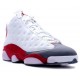 Air Jordan 13 Retro blanc team rouge flint grise