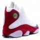 Air Jordan 13 Retro blanc team rouge flint grise