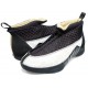 baskets chaussures Air Jordan 15 noir blanc metallic or