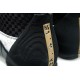 baskets chaussures Air Jordan 15 noir blanc metallic or