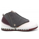 Air Jordan 16 q M whisper blanc & Cherrywood light Graphite 