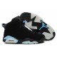 Chaussures air jordan 6 noir bleu