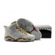 Basket Jordan 6 blanc or en cuir