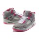 Nike jordan 3.5 pour fille gris rose