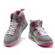 Nike jordan 3.5 pour fille gris rose