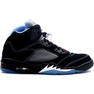 air jordan 5 retro noir l'université bleu blanc